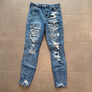 AE size 6 next level stretch curvy hi-rise jegging